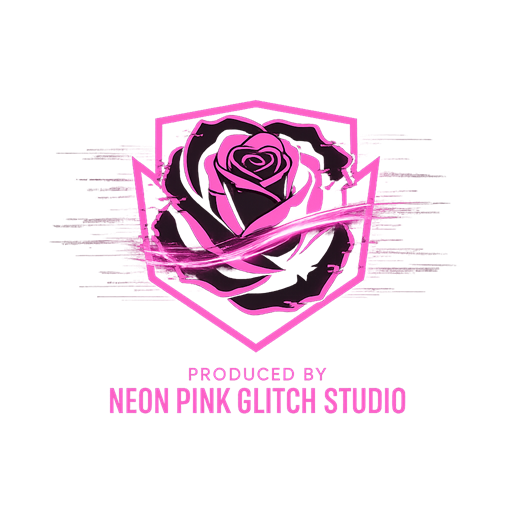 Neon Pink Glitch Studio